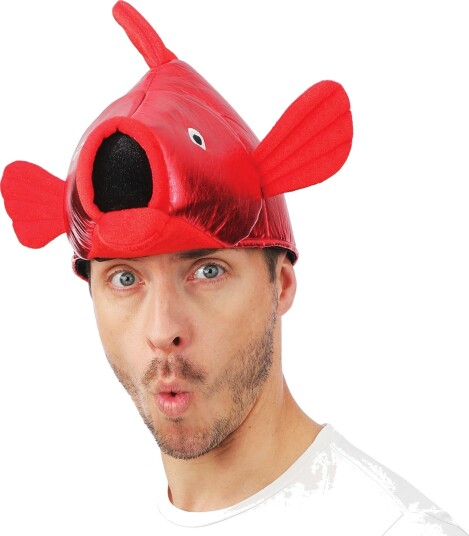 Ptit Clown Hatt Fisk Rød One size 24534