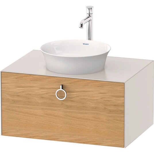 Duravit White Tulip Servantskap 1 skuff 80x55x40,8 cm Eik/Nordisk Hvit Matt