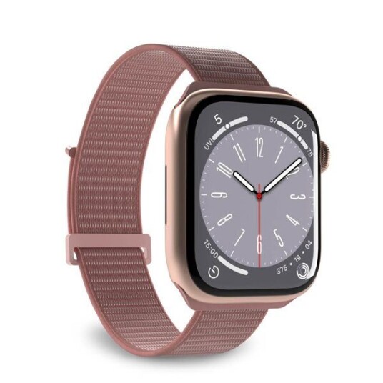 Puro Apple Watch Band 38-41 mm nylon wristband, Rose Puro Apple Watch Band 38-41 mm nylon wristband, Rose