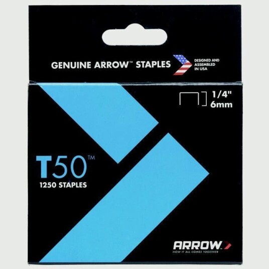 Arrow T50 Staples Pack of 1250 Arrow T50 Staples Pack of 1250