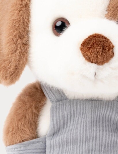 Teddykompaniet Hund Med Snickarbyxor White 22 CM Teddykompaniet Hund Med Snickarbyxor White 22 CM