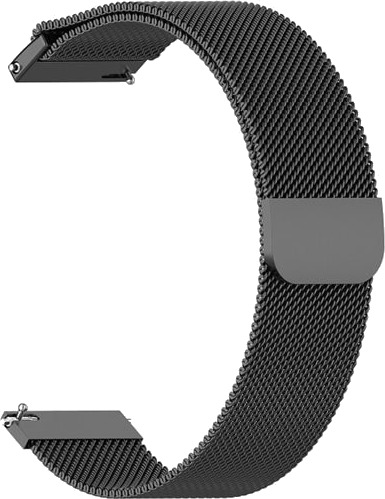 Armbånd Milanese til Garmin Forerunner 245 / 245 Music - svart