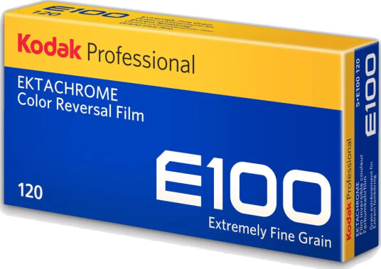 Kodak Ektachrome E100 120x5 5pk. Positiv fargefilm. ISO100 120 film Kodak Ektachrome E100 120x5 5pk. Positiv fargefilm. ISO100 120 film