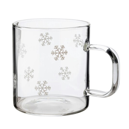 Dorre Isa Glass Mug 4 Pack Snow Star