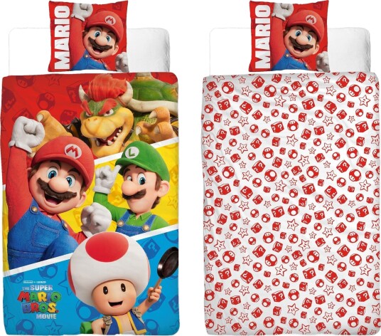 Bed Linen - Adult Size 140 x 200 cm - Super Mario (SMM003) Bed Linen - Adult Size 140 x 200 cm - Super Mario (SMM003)