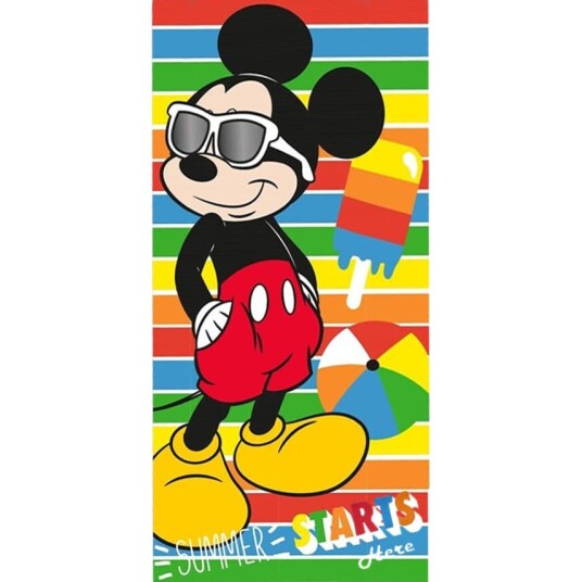Mickey Mouse badhandduk från Disney strandhandduk 70x140 cm sommartema Mickey Mouse badhandduk från Disney strandhandduk 70x140 cm sommartema