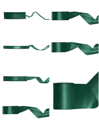 Satengbånd Flaskegrønn/Mørk Grønn
