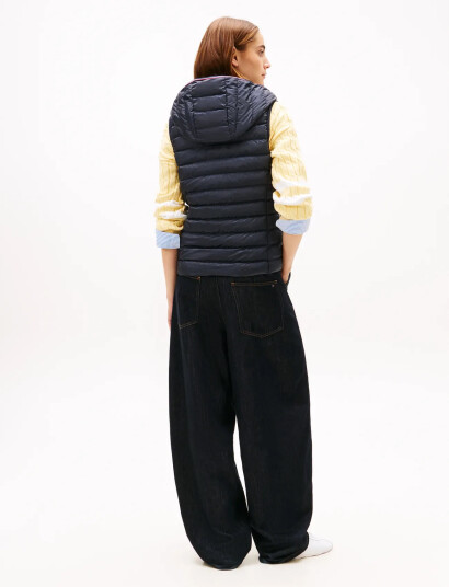 Tommy Hilfiger Lw Padded Global Stripe Vest - Navy - XL