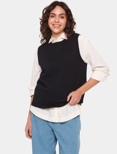 Saint Tropez Milasz Vest   Black   XS