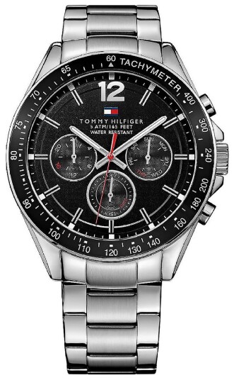 Tommy Hilfiger Herreklokke 1791104 Luke Sort/Stål Ø46 mm Tommy Hilfiger Herreklokke 1791104 Luke Sort/Stål Ø46 mm
