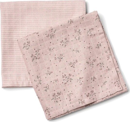 Wheat 2 Pk Muslin Kaya SOFT LILAC FLOWERS One Size Wheat 2 Pk Muslin Kaya SOFT LILAC FLOWERS One Size