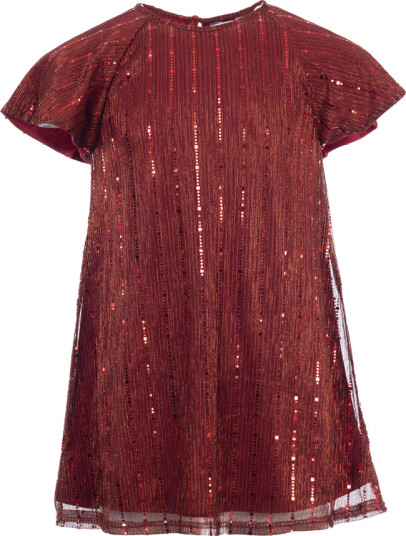Salto Jolie Paljettkjole Dark Red (122/128)