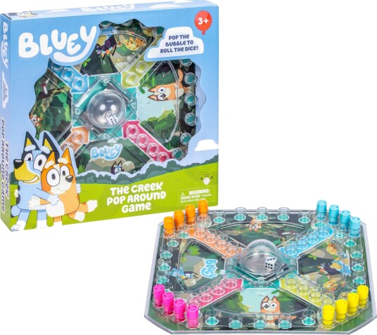 Bluey Hopp Rundt Om Åen Brettspill for 2-4 Spillere