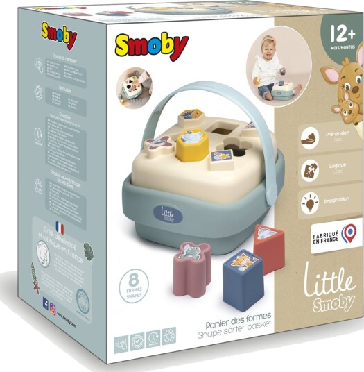 Smoby Little Smoby  Shape Sorter Basket - Cream - ONE SIZE