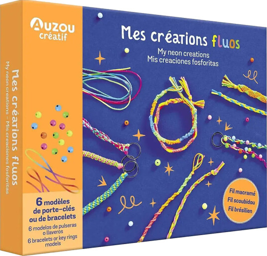 Auzou Activity Kit - Neon Creations - Multi/patterned - ONE SIZE
