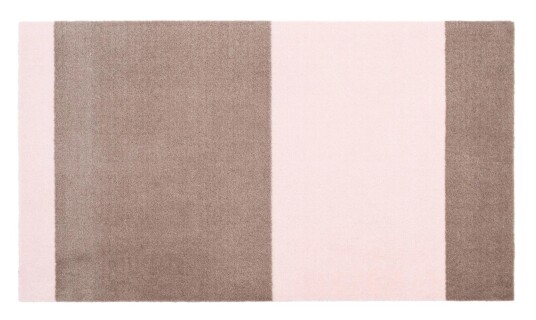 Tica Copenhagen Gulvmatte Stripes LysRosa-Sand 67x120cm