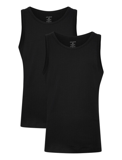 Björn Borg Core Slim Tank 2P - Black - XXL Björn Borg Core Slim Tank 2P - Black - XXL