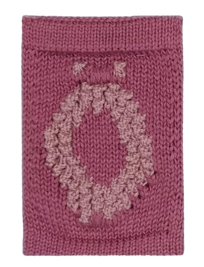 Smallstuff Strikket Bokstav Ö Rose Pink One Size 10cm