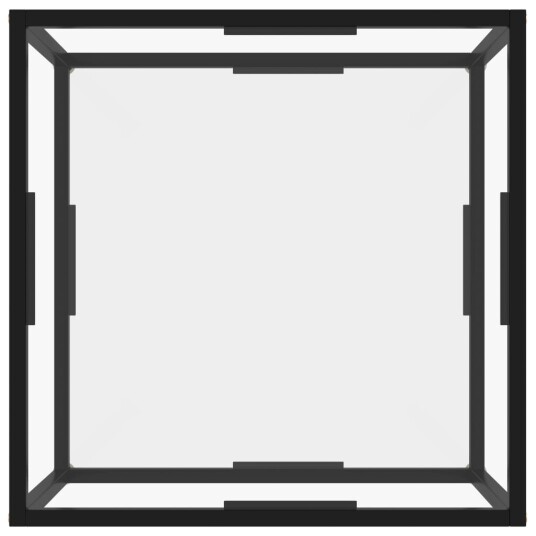vidaXL Salongbord gjennomsiktig 60x60x35 cm herdet glass