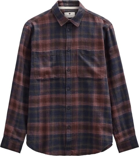 Anerkjendt Akleif Flannel Check5 Ls Shirt VINEYARD WINE M