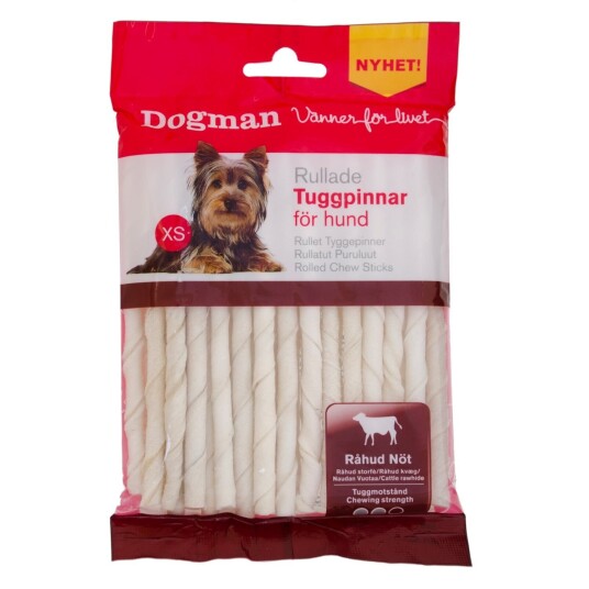 Dogman Tyggepinner Hvite 30-Pack