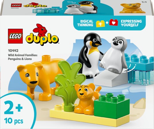 LEGO DUPLO Town 10442 Villdyrfamilier: Pingviner og løver LEGO DUPLO Town 10442 Villdyrfamilier: Pingviner og løver