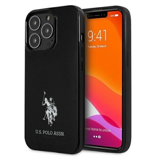 U.S. Polo Iphone 13 Pro Max Deksel Med Logo Svart