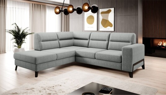 Anglika Sofa m. Sjeselong 4 seters Grå Anglika Sofa m. Sjeselong 4 seters Grå