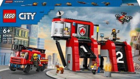 Lego City Brannstasjon Med Brannbil 60414 Lego City Brannstasjon Med Brannbil 60414