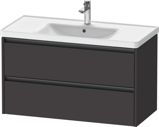 Duravit Ketho.2 Servantskap 2 Skuffer 984x455 mm Grafitt Matt