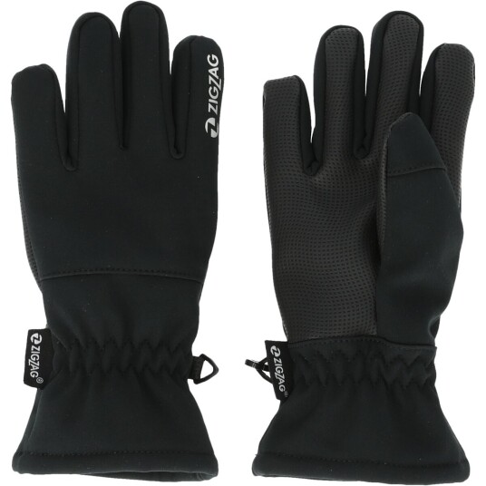 Zigzag  Santiay Softshell Glove black 12 14 år
