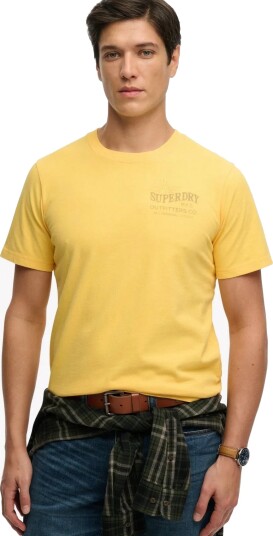 Superdry Outdoors Mountain Rlxd Tee   Yellow   M