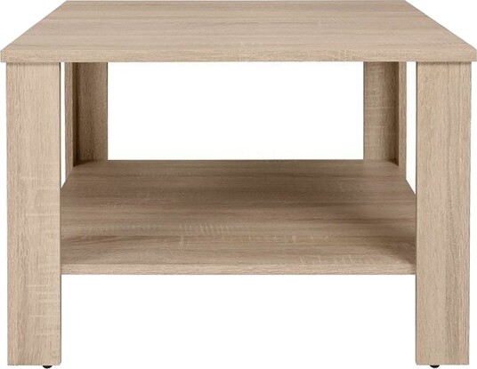 Odettie Sofabord 68 cm med Oppbevaring Hylle Lys Eik - Tre/natur