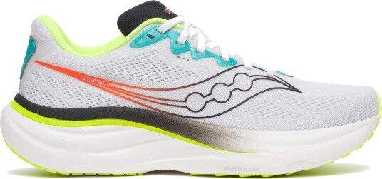Saucony Men"s Ride 19 White/citron 40.5 Saucony Men"s Ride 19 White/citron 40.5