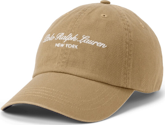 Polo Ralph Lauren Embroidered Logo Twill Ball Cap Beige ONE SIZE