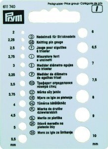 Prym Pinnemåler 2-10 mm Prym Pinnemåler 2-10 mm