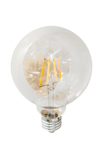 Jotex Filament dekorpære, LED dimbar kulepære, E27, 4W, Ø 95mm rav Amber 1681685-01-0 1622941-02-0