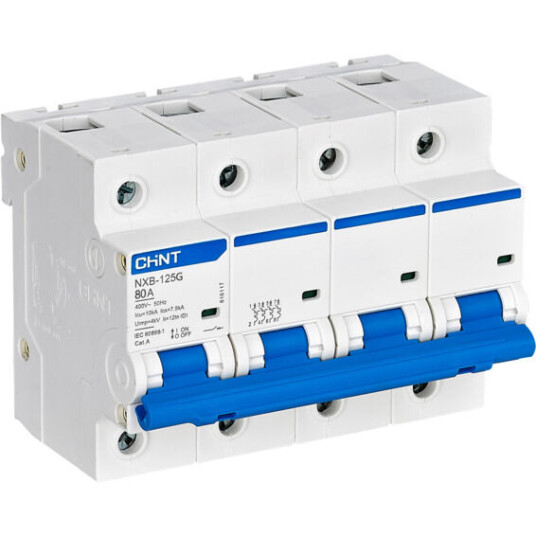 Chint Automatsikring 4P 100A C-kar NXB-125G 60898 - 1600992