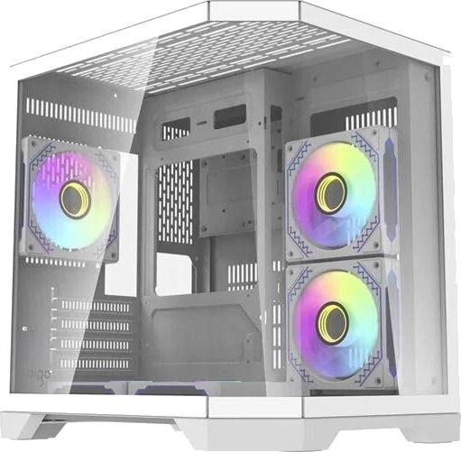 Darkflash FT350 Kabinett med 5 aRGB Vifter Hvit Darkflash FT350 Kabinett med 5 aRGB Vifter Hvit