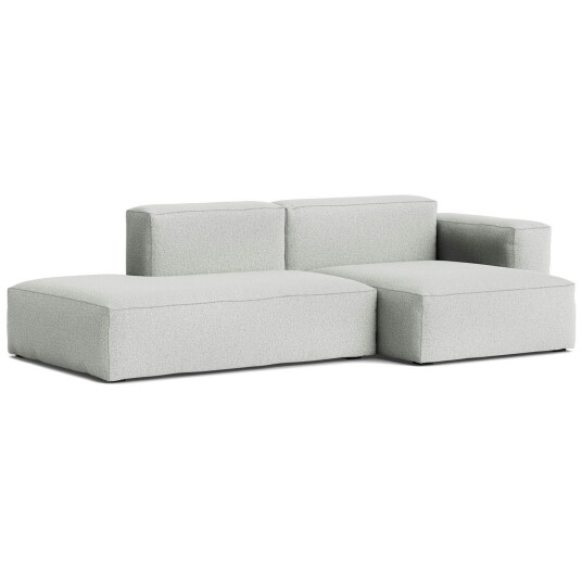 Hay Mags Soft Low 2,5 seterbenk Comb. 3 Høyre Divan Hallingdal 116 / Lysegrå Søm