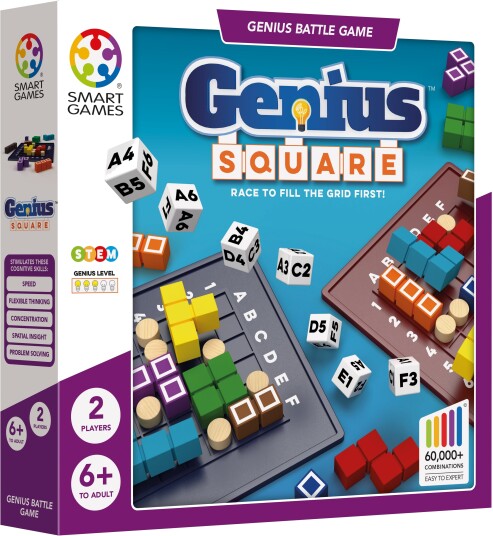 SmartGames Genius Square Logikkspill for 1-2 Spillere Nordisk SmartGames Genius Square Logikkspill for 1-2 Spillere Nordisk