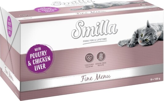 Smilla Fine Menu Fjærkre & Kyllinglever 24 X 100 G