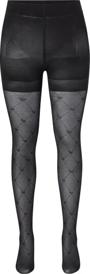 Zizzi Tightser Tights 50 Den Heart Svart