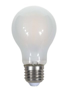 V-Tac 5W LED pære - Karbon filamenter, mattert, A60, E27 - Dimbar : Ikke dimbar, Kulør : Varm