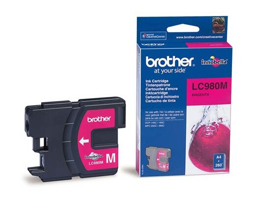 Brother LC 980 M blekkpatron - LC980M Original - Magenta 5,2 ml