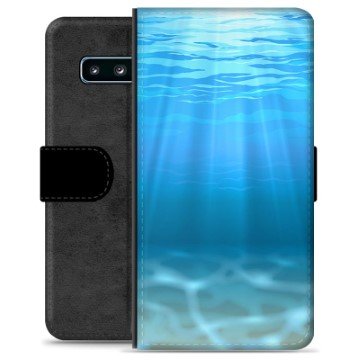 Samsung Galaxy S10+ Premium Lommebok-deksel Hav