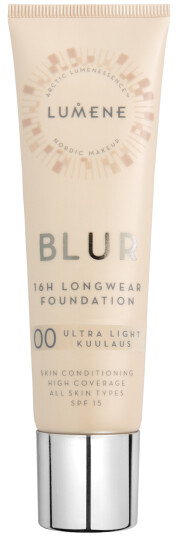 Lumene Blur 16H Longwear Foundation SPF 15 30 ml #00 Ultra Light - Fuktighetsgivende og Matt