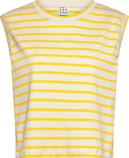 ROUGE EDIT Rousarah S/L O Neck Tee   CreaM