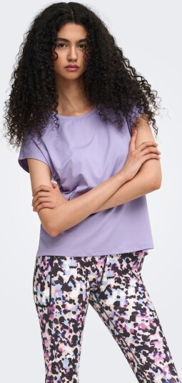 Only Play Onpaubree On Ss Bat Loose Tee Noos   Purple   XS