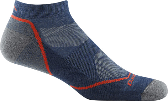 Darn Tough Men's Light Hiker No Show Lightweight with Cushion L (43-45 . 5) , Denim